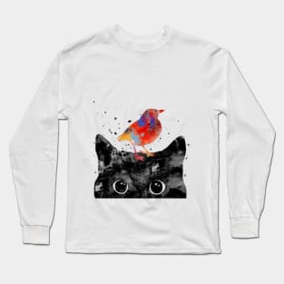 Peeking cat Long Sleeve T-Shirt